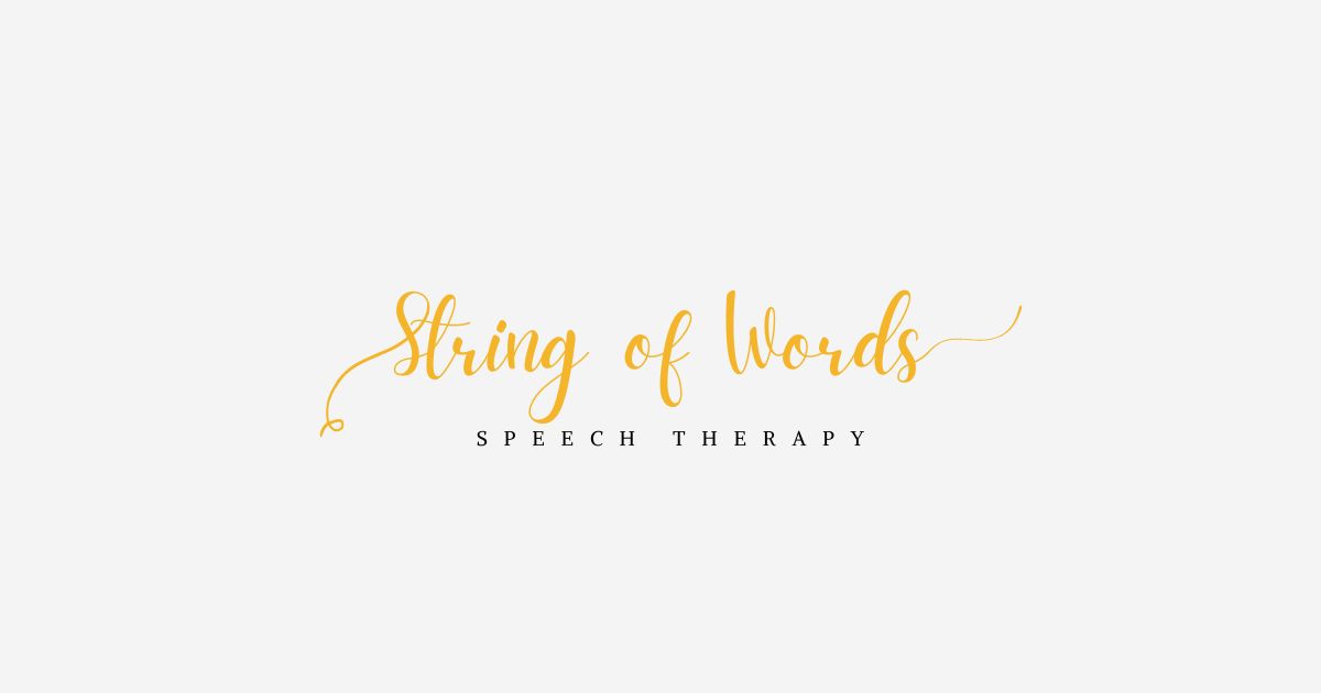 String of Words Speech Therapy Sacramento Teletherapy