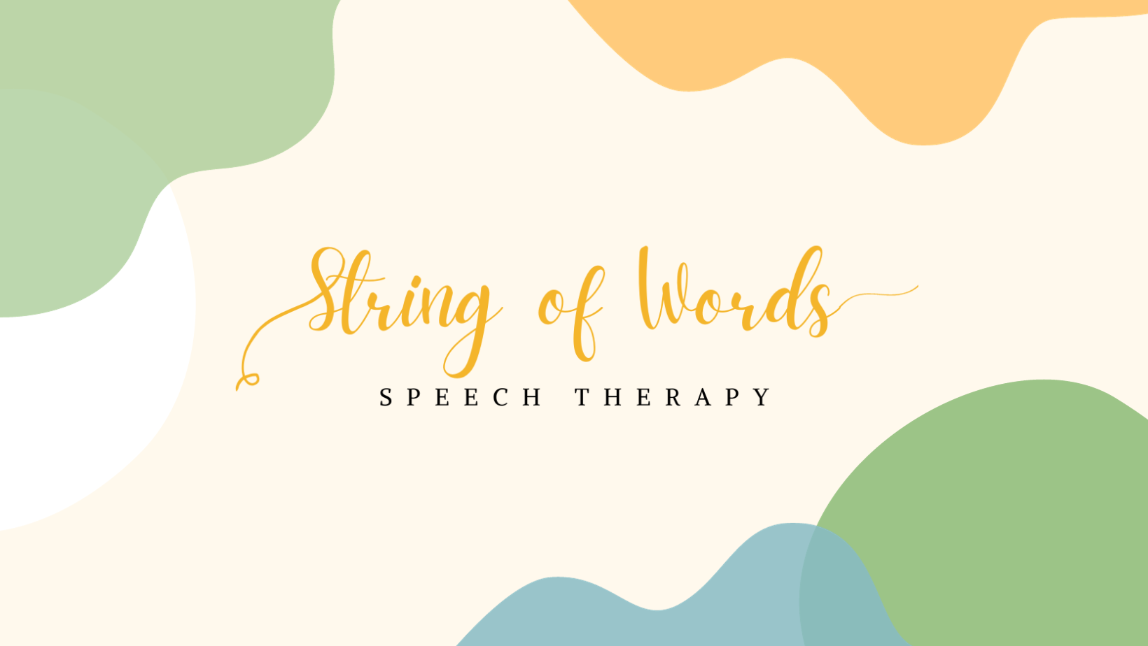String of Words Speech Therapy Sacramento Teletherapy